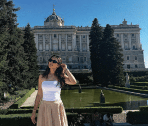 Richa Sharma, MD ’28, during her visit to Spain