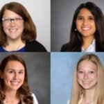 Stacy Ellen, DO, Prachi Gaddam, MD '27, Kathryn Mozzochi, MD '26, and Kendall Smith, MD '26