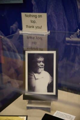 Display from the historical exhibit on the second floor of Drexel's Health Sciences Building